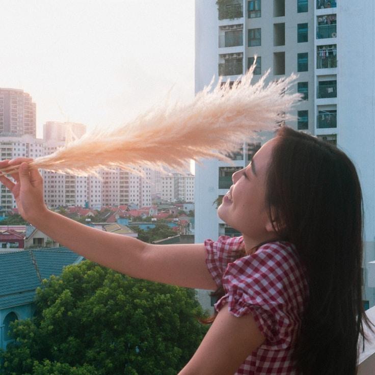 Portrait of Riley, group coordinator and fusion cooking expert